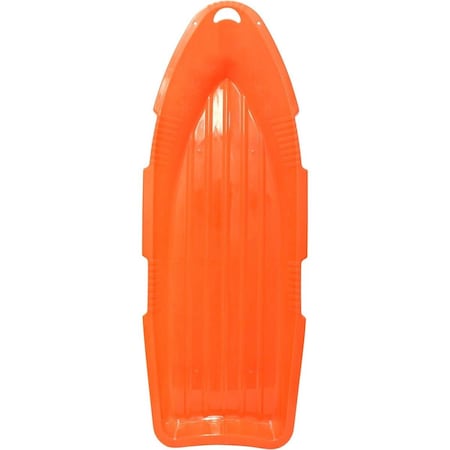 Esp 48 in. Day Glow Sno Cruiser Toboggan Two-Rider Sled Tough Polyresin, Diamond Polished - Hot Orange 1060-1